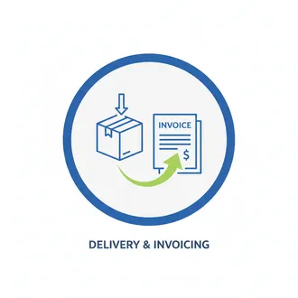 Delivery And Invoicing Icon